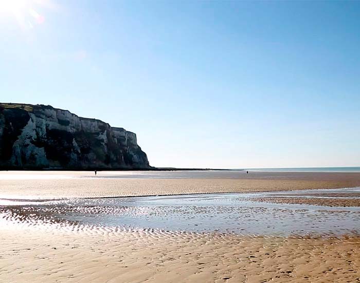 Plage et falaises de craie de Berneval-le-Grand
